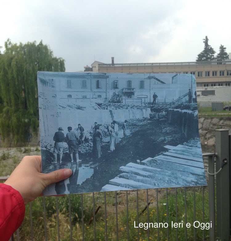 Ghost Photo: Fiume Olona, Legnano, 1927 e Oggi